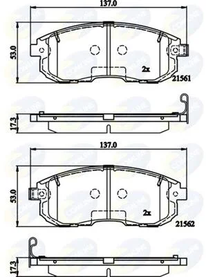Comline - Гальмівні колодки до дисків COMLINE CBP32202 (фото 1)