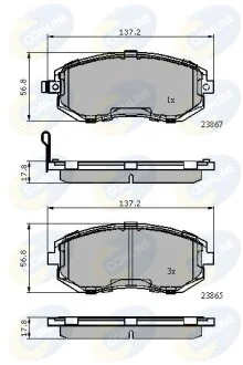 Comline - Гальмівні колодки до дисків COMLINE CBP31760