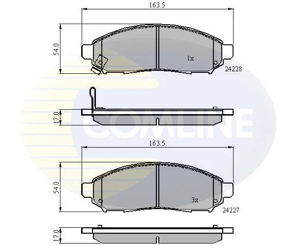 Comline - Гальмівні колодки до дисків COMLINE CBP31520 (фото 1)