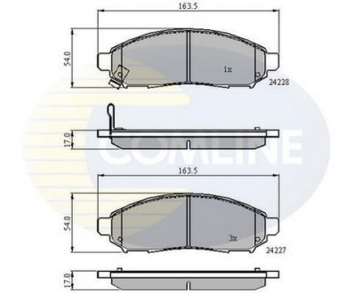 - Гальмівні колодки до дисків COMLINE CBP31520