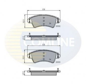 Гальмівні колодки, дискове гальмо (набір) COMLINE CBP01260