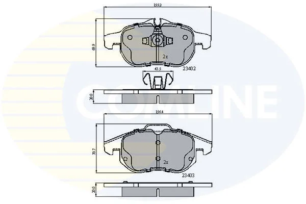 Comline - Гальмівні колодки до дисків COMLINE CBP01137 (фото 1)