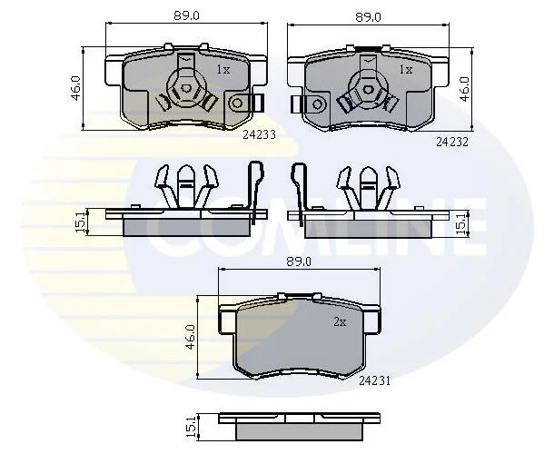Comline - Гальмівні колодки до дисків COMLINE CBP31736 (фото 1)