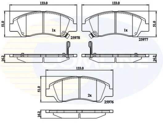 Comline - Гальмівні колодки до дисків COMLINE CBP32230 (фото 1)