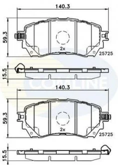 Comline - Гальмівні колодки до дисків COMLINE CBP32237