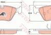 Комплект гальмівних колодок до дискових гальм TRW GDB1404 (фото 3)