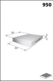 Фільтр салону (аналогWP2015/LA467/S) MECAFILTER JLR7323