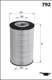 Фільтр оливи (аналогWL7221/OX127/1D) MECAFILTER ELH4229