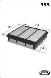 Фільтр повітря (аналогWA9589/LX2834) MECAFILTER ELP9212