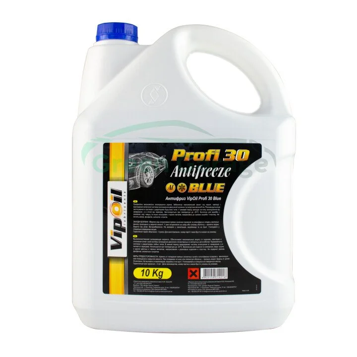 Антифриз VipOil Profi 30 Blue (синій) 10кг х2 VIPOIL 701397 (фото 1)