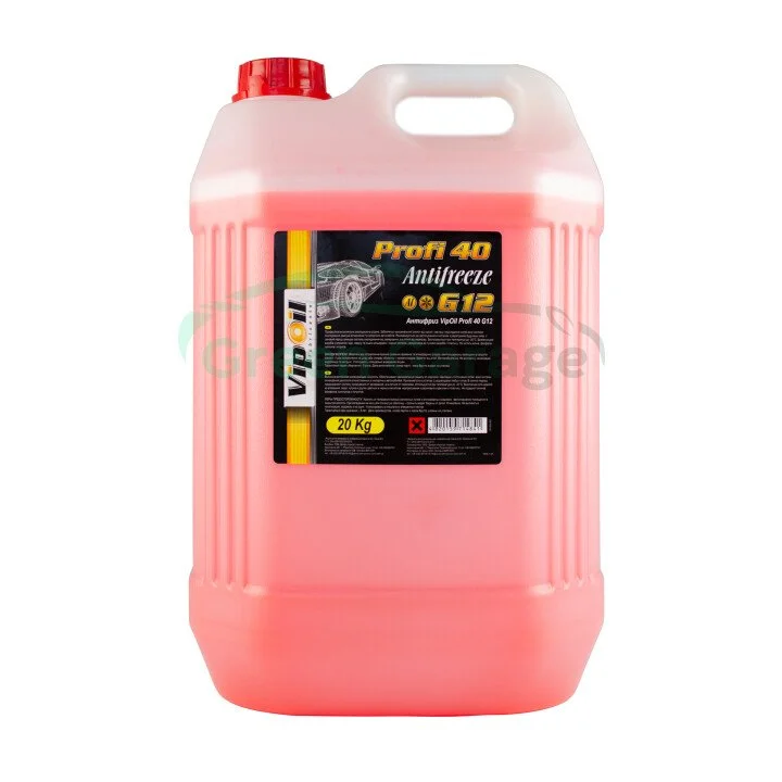 Антифриз VipOil G12 Profi 40 (червоний), 20кг VIPOIL 701255 (фото 1)