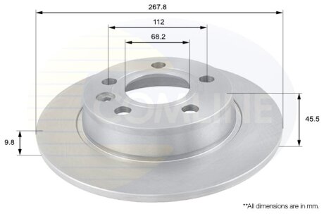 Гальмівний диск COMLINE ADC1429