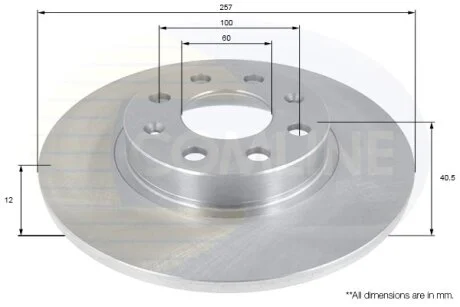Comline - Диск гальмівний з покриттям COMLINE ADC1140
