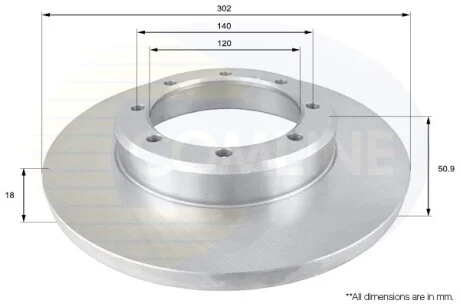 Comline - Диск гальмівний з покриттям COMLINE ADC1598