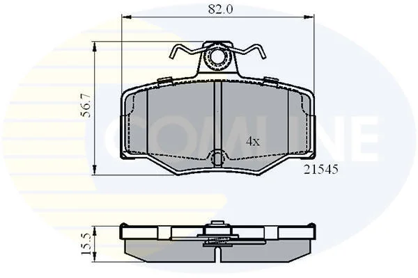 Comline - Гальмівні колодки до дисків COMLINE CBP0878 (фото 1)