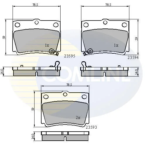 Comline - Гальмівні колодки до дисків COMLINE CBP3775 (фото 1)