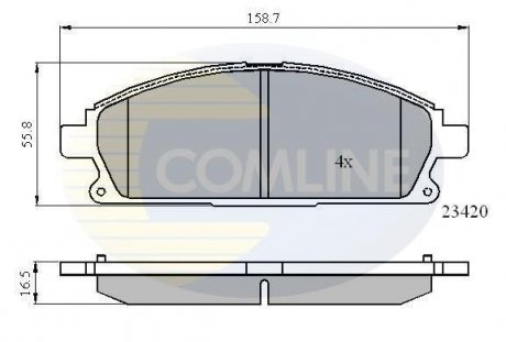 - Гальмівні колодки до дисків COMLINE CBP0591