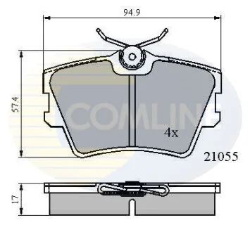 Comline - Гальмівні колодки до дисків COMLINE CBP0272