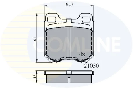 Comline - Гальмівні колодки до дисків COMLINE CBP0741