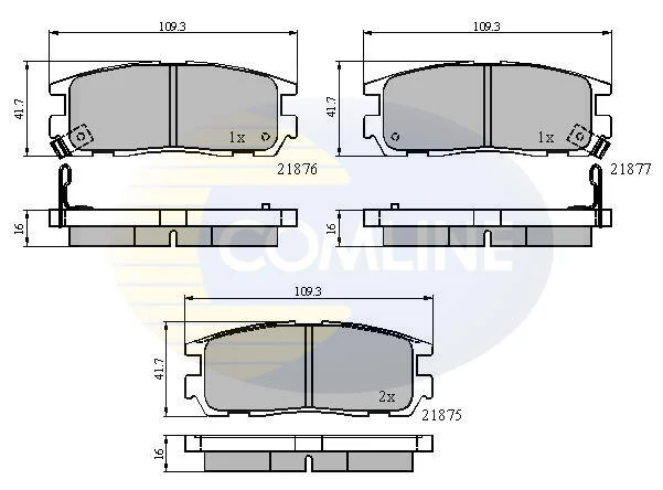 Comline - Гальмівні колодки до дисків COMLINE CBP3461 (фото 1)