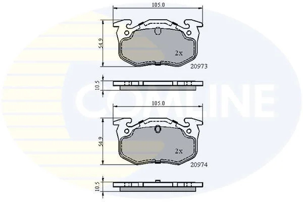 Comline - Гальмівні колодки до дисків COMLINE CBP0522 (фото 1)