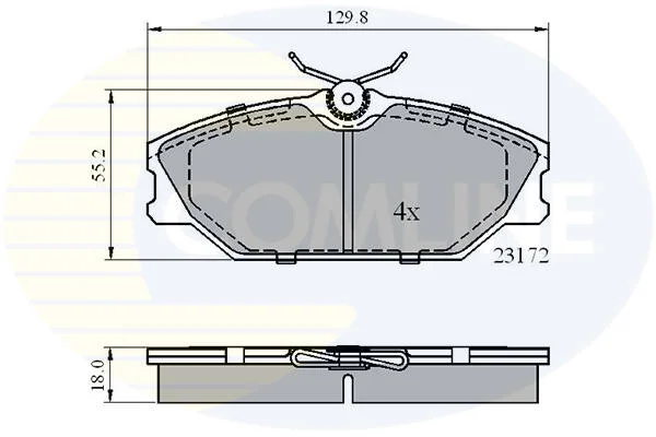 Comline - Гальмівні колодки до дисків COMLINE CBP0526 (фото 1)