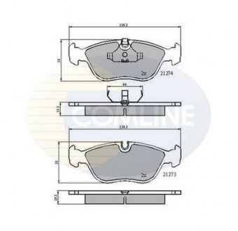 - Гальмівні колодки до дисків COMLINE CBP0719