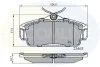 Гальмівні колодки, дискове гальмо (набір) COMLINE CBP0740 (фото 1)