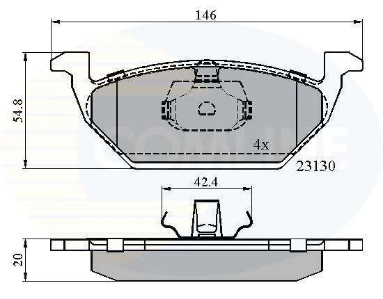 Comline - Гальмівні колодки до дисків COMLINE CBP0737 (фото 1)