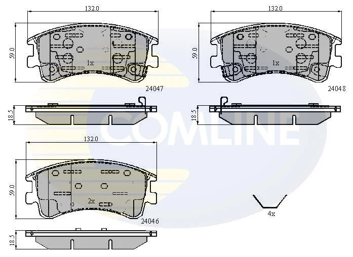 Comline - Гальмівні колодки до дисків COMLINE CBP3950 (фото 1)
