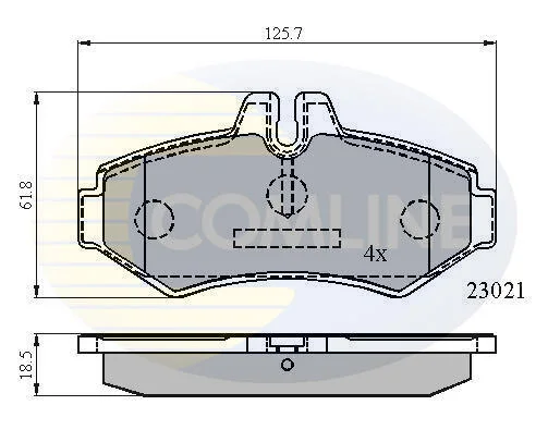 Comline - Гальмівні колодки до дисків COMLINE CBP0914 (фото 1)