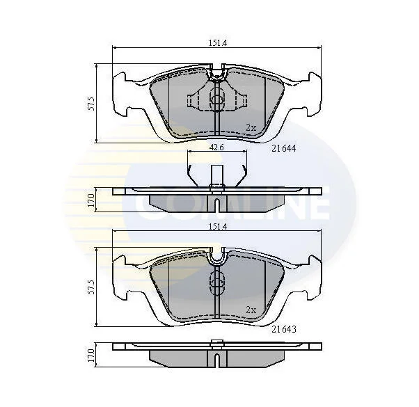 Comline - Гальмівні колодки до дисків COMLINE CBP0513 (фото 1)