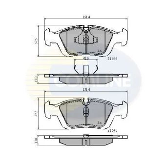 Comline - Гальмівні колодки до дисків COMLINE CBP0513