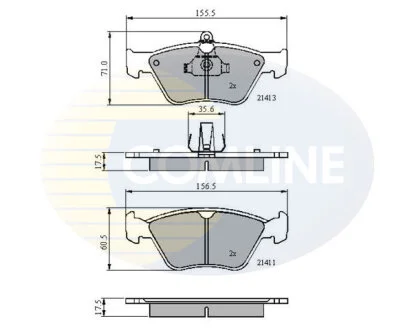 Comline - Гальмівні колодки до дисків COMLINE CBP0738
