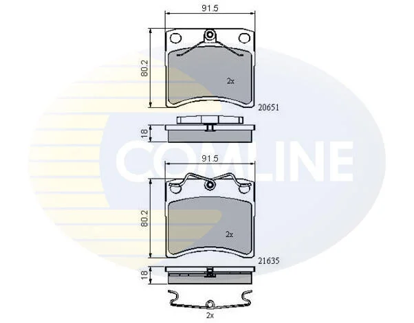 Comline - Гальмівні колодки до дисків COMLINE CBP0953 (фото 1)