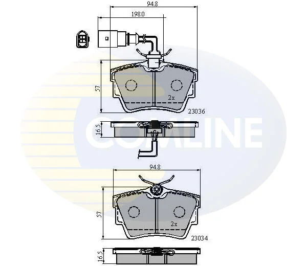 Comline - Гальмівні колодки до дисків COMLINE CBP1874 (фото 1)