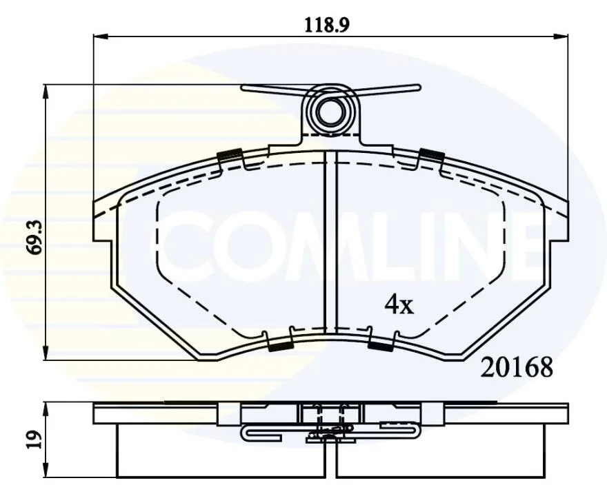 Comline - Гальмівні колодки до дисків COMLINE CBP0511 (фото 1)