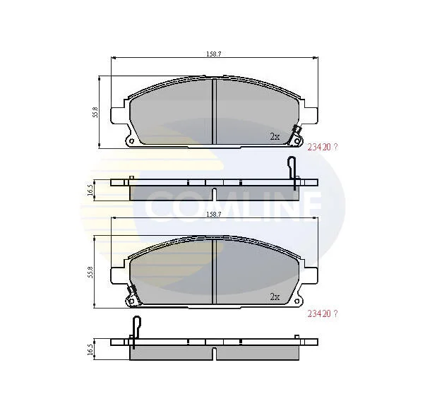 Comline - Гальмівні колодки до дисків COMLINE CBP3591 (фото 1)