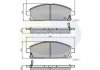 Гальмівні колодки, дискове гальмо (набір) COMLINE CBP3591 (фото 1)