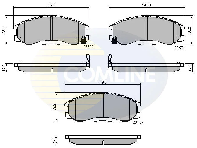 Comline - Гальмівні колодки до дисків COMLINE CBP3938 (фото 1)