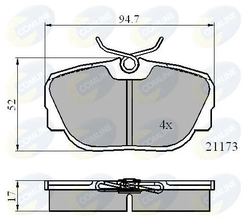 Comline - Гальмівні колодки до дисків COMLINE CBP0361 (фото 1)