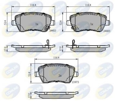 - Гальмівні колодки до дисків COMLINE CBP3984