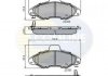 Гальмівні колодки, дискове гальмо (набір) COMLINE CBP3393 (фото 1)