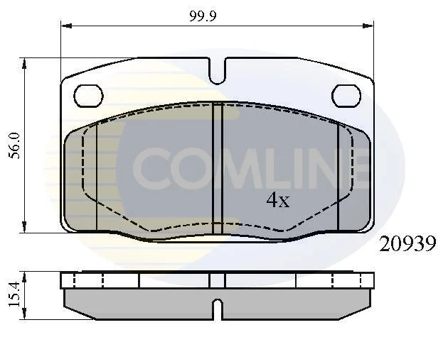 Comline - Гальмівні колодки до дисків COMLINE CBP0135 (фото 1)