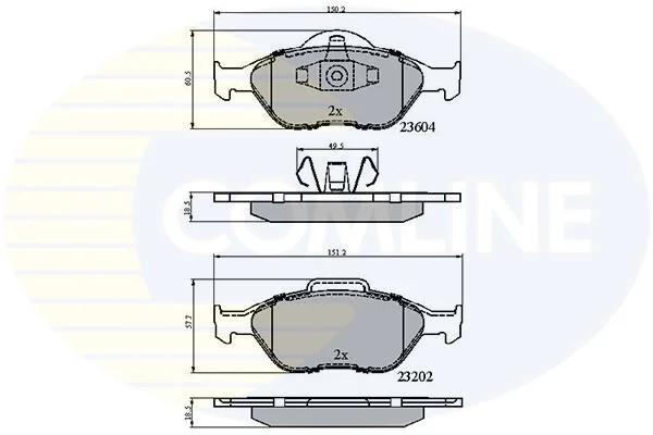Comline - Гальмівні колодки до дисків COMLINE CBP0891 (фото 1)