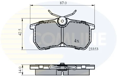 Comline - Гальмівні колодки до дисків COMLINE CBP0705