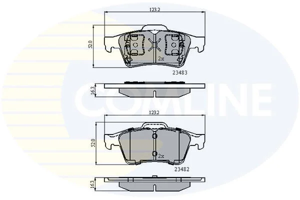 Comline - Гальмівні колодки до дисків COMLINE CBP0946 (фото 1)