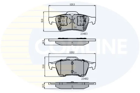 Comline - Гальмівні колодки до дисків COMLINE CBP0946