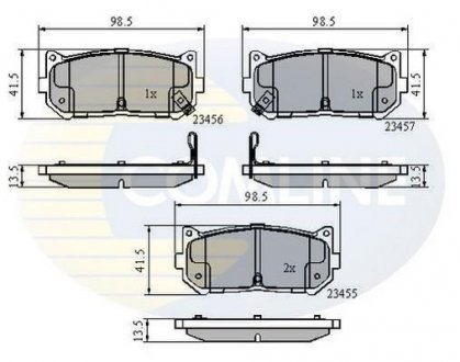 - Гальмівні колодки до дисків COMLINE CBP3906