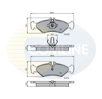Comline - Гальмівні колодки до дисків COMLINE CBP0453